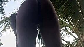 Stepdad's insane outdoor striptease
