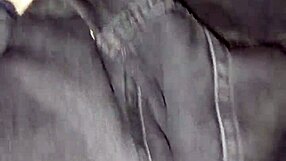 hey this young wife grabs ride and gives driver sloppy blowjob with tit cum finish