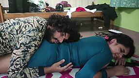 Desi Couple's Passionate Bedroom Kisses Ignite Deep Emotional Lust