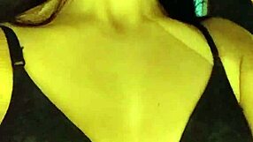 Intense POV Debora Mendes deepthroats big cock reverse cowgirl in black panties motel