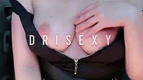 Skinny latina ninfeta fingers tight wet pussy driving car