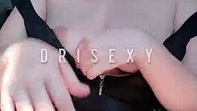 Skinny latina ninfeta fingers tight wet pussy driving car