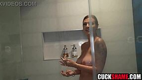 cuck hubby invites black stranger fucks shaved wife