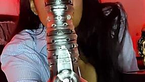 i cum hard shoving dildo deep in my tight pussy