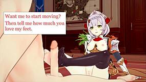 genshin impact joi solmaids ep1 noelle trains new servant with paizuri foot worship and gentle femdom footjob