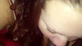 amy's huge black tits bounce as she deepthroats my throbbing cock