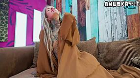 dreadhead goth slut in heels gapes tight ass on bwc craves facial