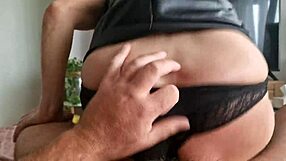 Fucking hot stepmom pussy doggystyle creampie pov