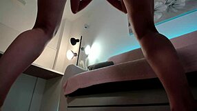 Check this naked girl twisting into yoga poses from wild angles