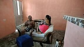 infiel marido rams big ass cuñada's fat pussy in salon while wife away