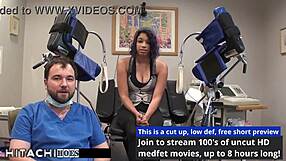 Phoenix Rose Endures Mandatory Hitachi Orgasms from Doctor Tampa in Latex Gloves