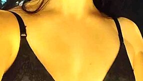 Intense POV Debora Mendes deepthroats big cock reverse cowgirl in black panties motel