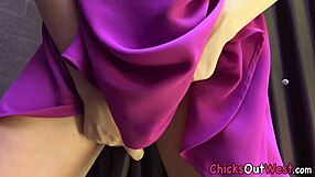 Skinny Aussie Amateur Slams Putter Deep into Hairy Pussy Solo Outdoors