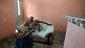 infiel marido rams big ass cuñada's fat pussy in salon while wife away