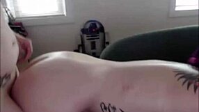 shemale babe rams cock deep into another's ass doggystyle