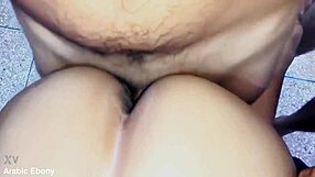 Arab dude bangs friend's big ass wife doggystyle creampie rough