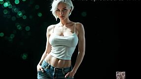 Abigail arcane's bodybuilder frame bulks up huge with massive ai muscle growth