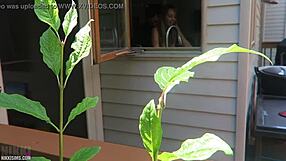 Nikki bends over doggystyle getting fucked her big boobs bouncing wildly