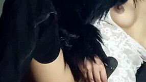 blue teases you flashing her soaked pussy close up