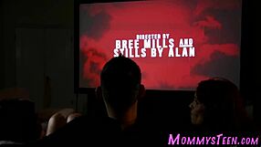 man, this horny milf loves her first taboo lick from young babe