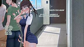 Mature Man Pounds Young Hentai Girl's Big Tits Ass Hardcore. Kissing Leads to Intense Fucking