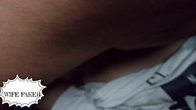 white wife's perfect wet pussy gets licked and creampied hard!