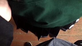 Wet Latina Student Soaks Panties with Milk in Abandoned House