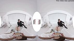 brunette gives taboo pov blowjob and handjob prank