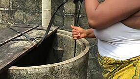 Naija Hottie Ecstatic in Outdoor Homemade Lingerie Natural Tits Fuck