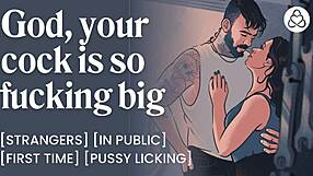 Biker stranger rams her with monster cock publicly