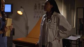 hot latina milf doctor vicki chase seduces nurse sinn sage for pussy licking and fingering in hospital