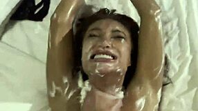 Dirty whore Monika Fox GETS FACEFUCK FISTED squirt prolapse rimmed cream covered