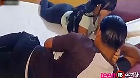 Hot Mexican Stepmom's Big Latino Ass Takes Hard Anal Creampie from College Couple