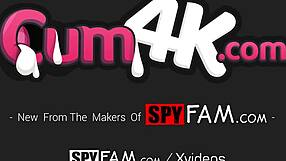 hey stepdad, catch me stroking my tight pussy outside before you spy and fuck?