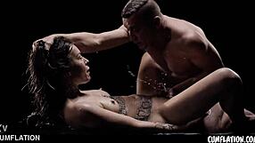 Hey, this tattooed whore goes crazy for anal creampie, extreme squirting, and Tabitha Poison's cumflation mess...