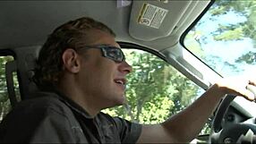 Blonde slutty mom pounded by monster cock in ass pussy doggystyle bent over bed