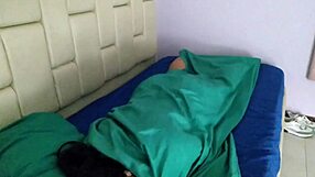 Stepsis catches me jerking and licks my cock then rides it hard