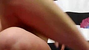 blonde milf mommy fucks huge dildo til tattooed pussy squirts hard solo