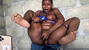 Asian fan's video call ends in submissive cum blast