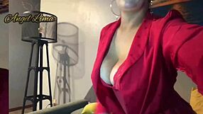 ANGEL LIMA'S STEAMY STRIPTEASE AND RIPPED CLOTHES LIVE FUCK SCENE!