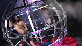 ander page justine joli stretch shaved pussies with huge double dildo ass to mouth lesbian toys