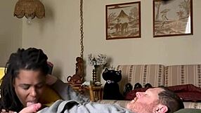 homemade ebony amateur girlfriend craves sucking big black cock in bedroom