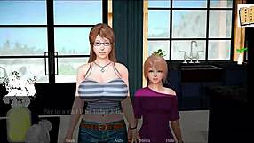 BIG TITS MILF AND TEEN PLAY EROTIC GAME WITH HOMEMADE ASS FUCKING