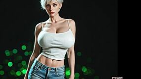 Abigail arcane's bodybuilder frame bulks up huge with massive ai muscle growth