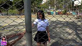 rebel college pal skips class for scissoring pussy play fun