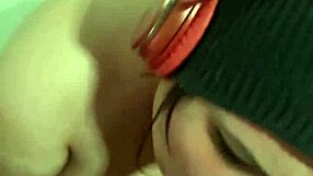 Curvy amateur couple's sloppy deepthroat blowjob turns hard with piercing cum in mouth and post-orgasm POV