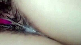 girl with nice round ass fingers her pussy slowly