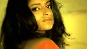 bollywood brunette beauty strips teases erotic dance undressing nude