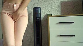 Female Desperation Peeing In Tight Jeans Homemade!