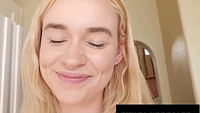 Stepdad Pounds Petite Blonde Hard After Prom Night